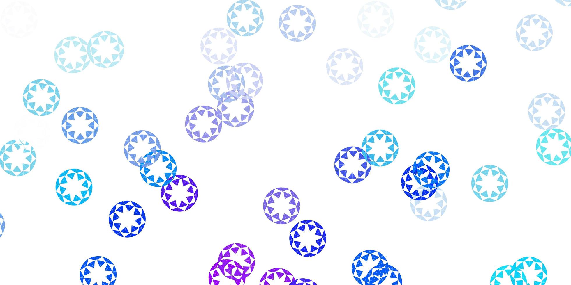 Light pink, blue vector background with bubbles.