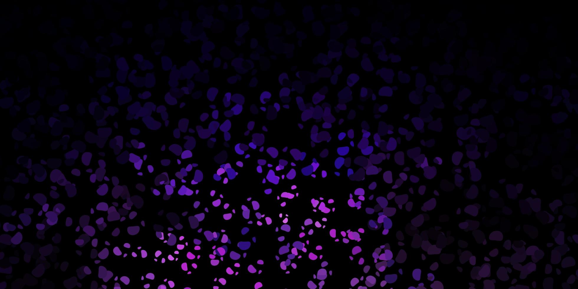 Dark purple vector background with random forms.