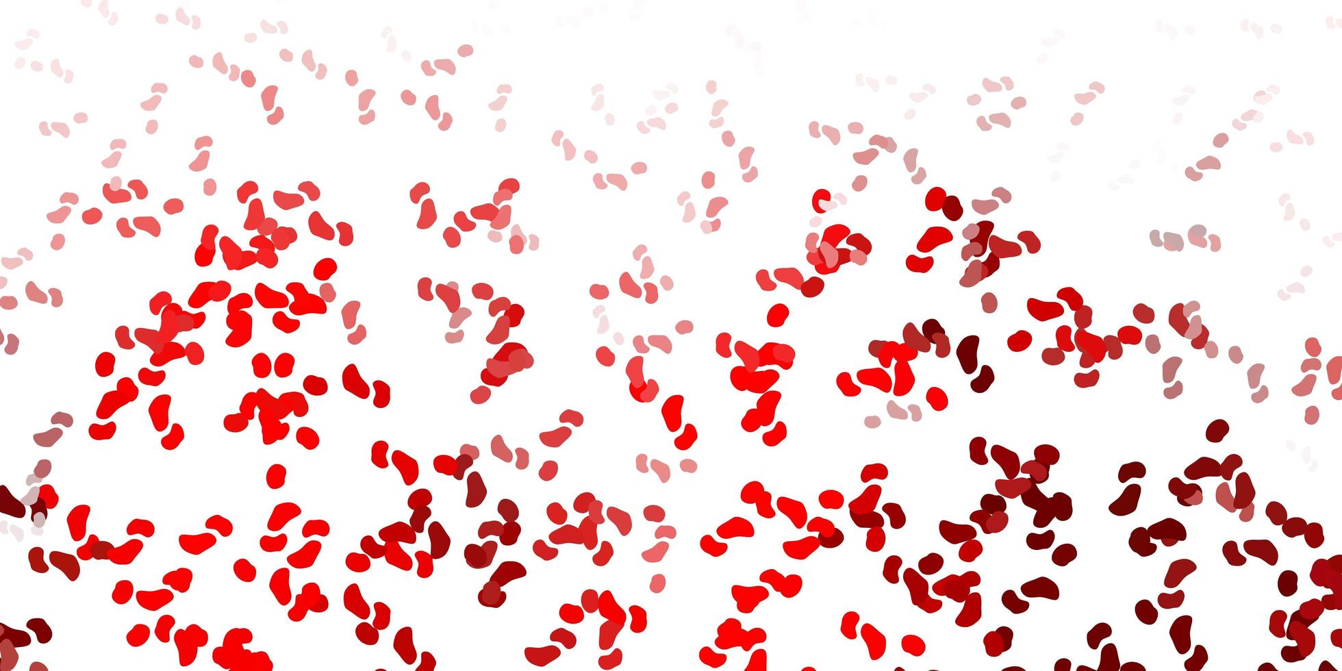 Light red vector background with random forms.