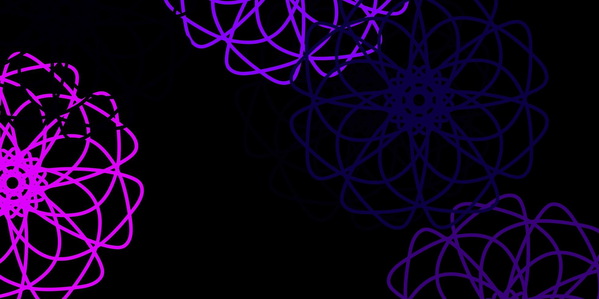 Dark Purple, Pink vector background with random forms.