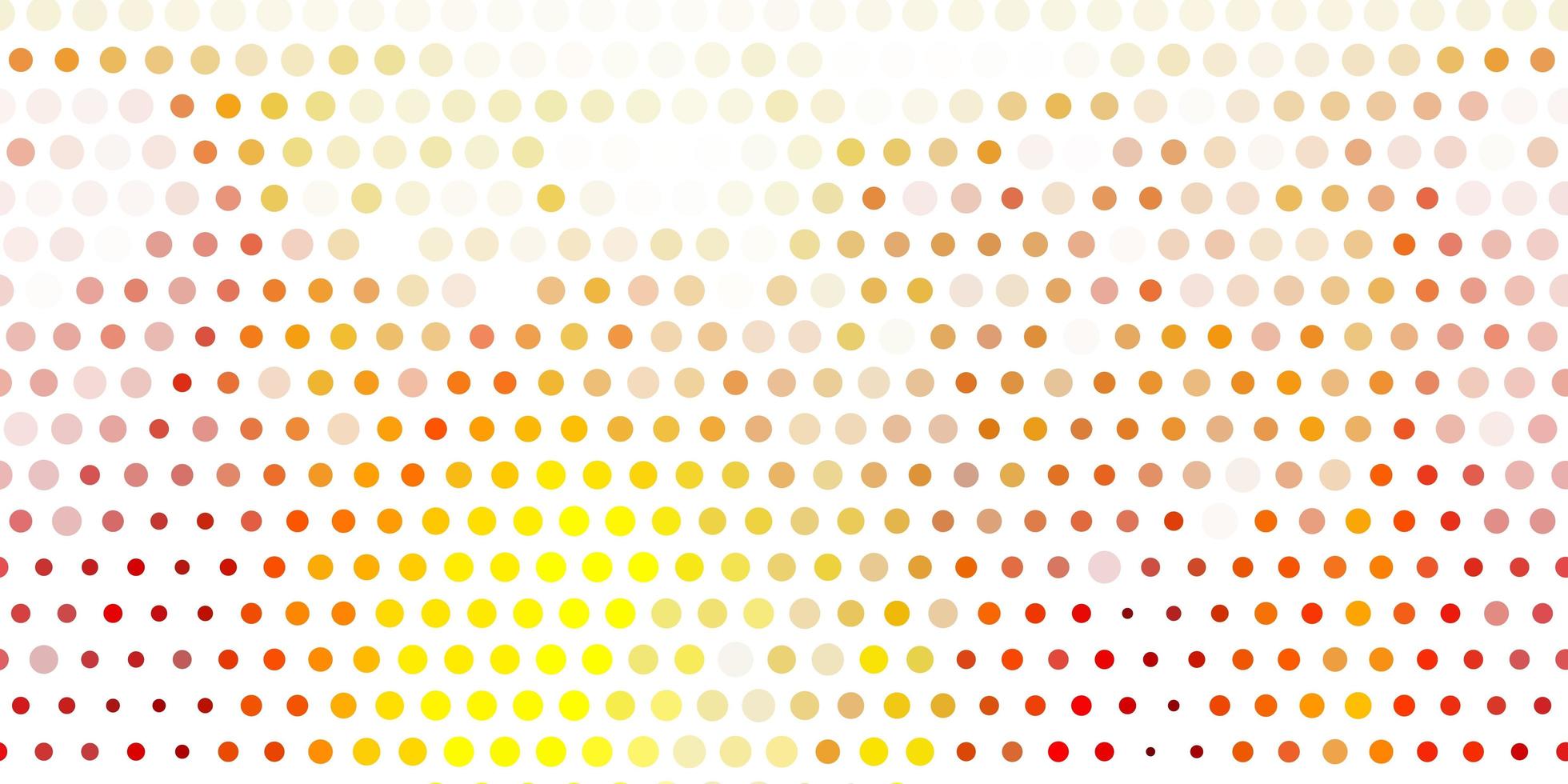 Light orange vector pattern with spheres.
