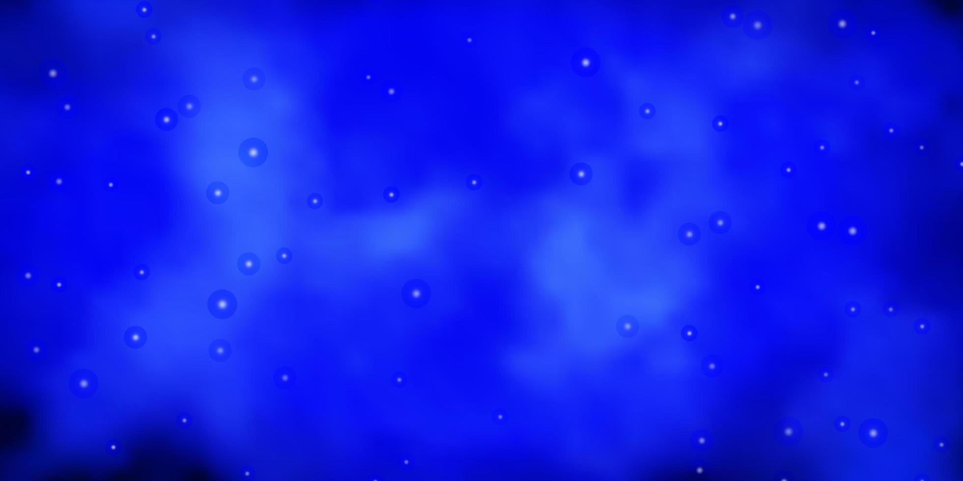 textura de vector azul oscuro con hermosas estrellas.