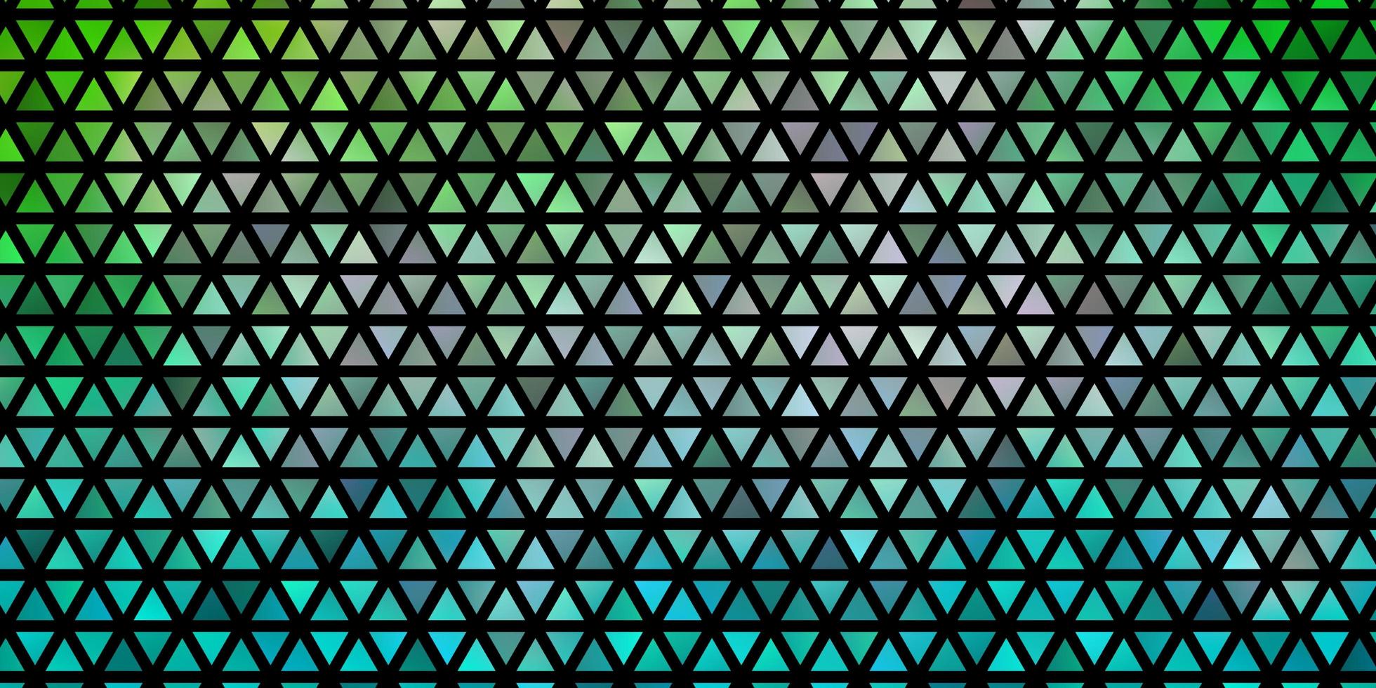 textura de vector azul claro, verde con estilo triangular.