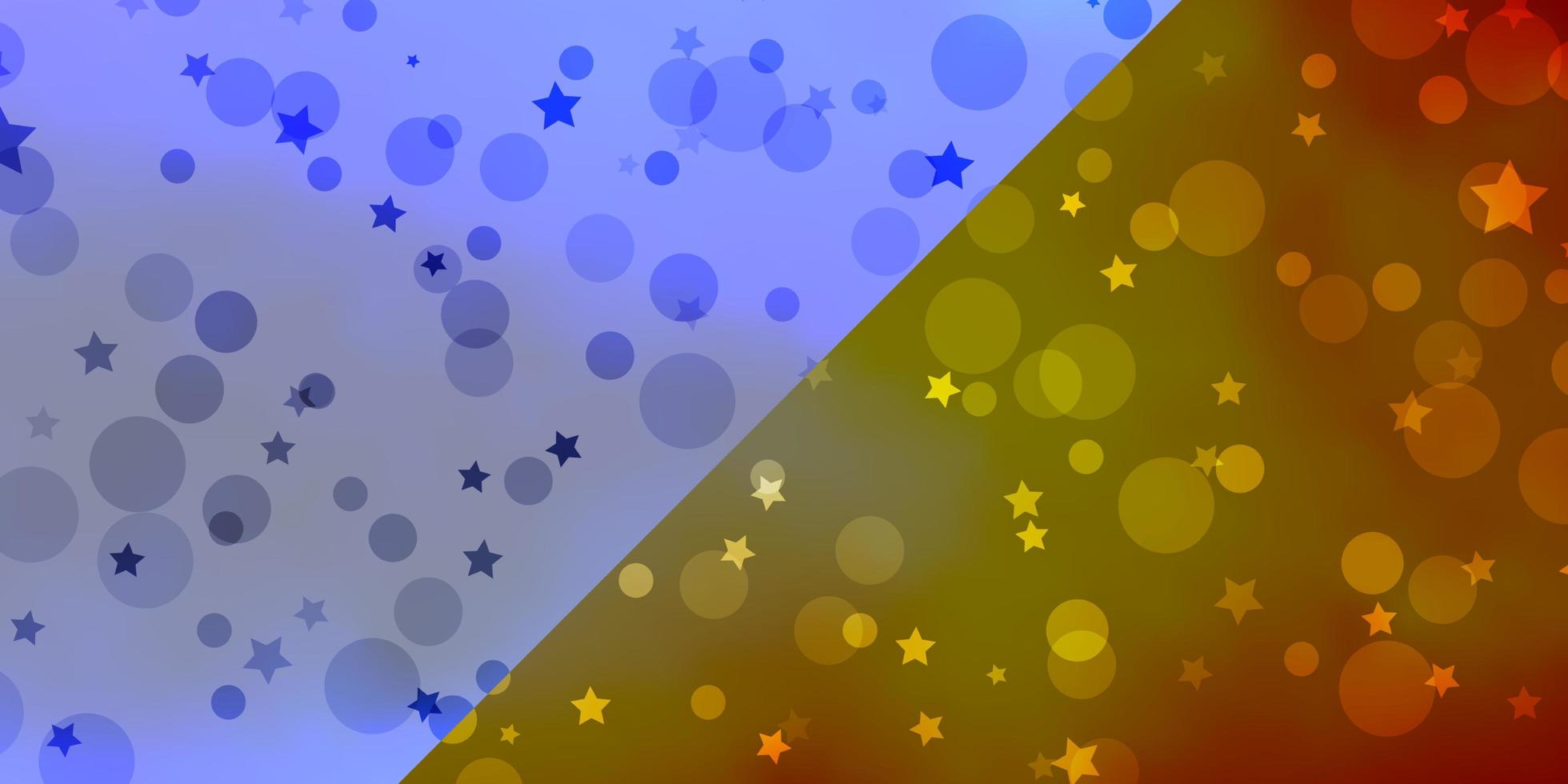 Vector background with circles, stars.