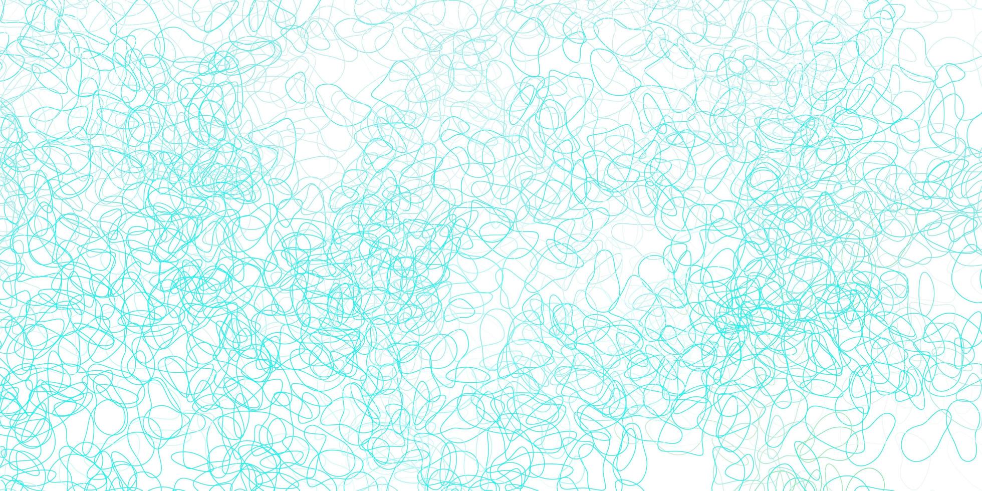 Light blue, green vector background with random forms.