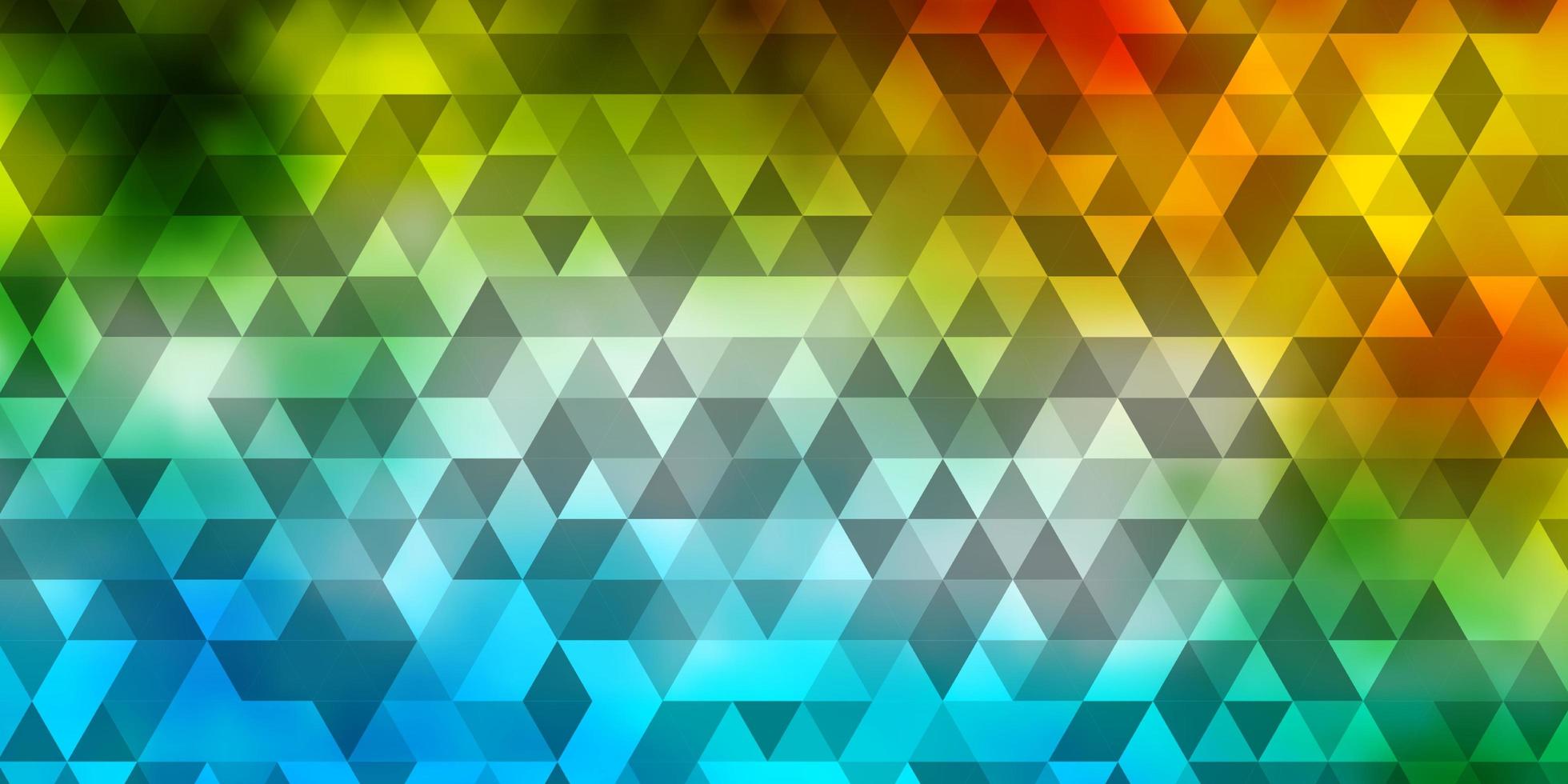 Light Blue, Green vector texture with triangular style.