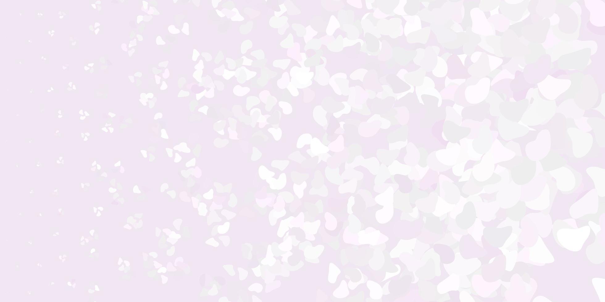 patrón de vector púrpura claro con formas abstractas.