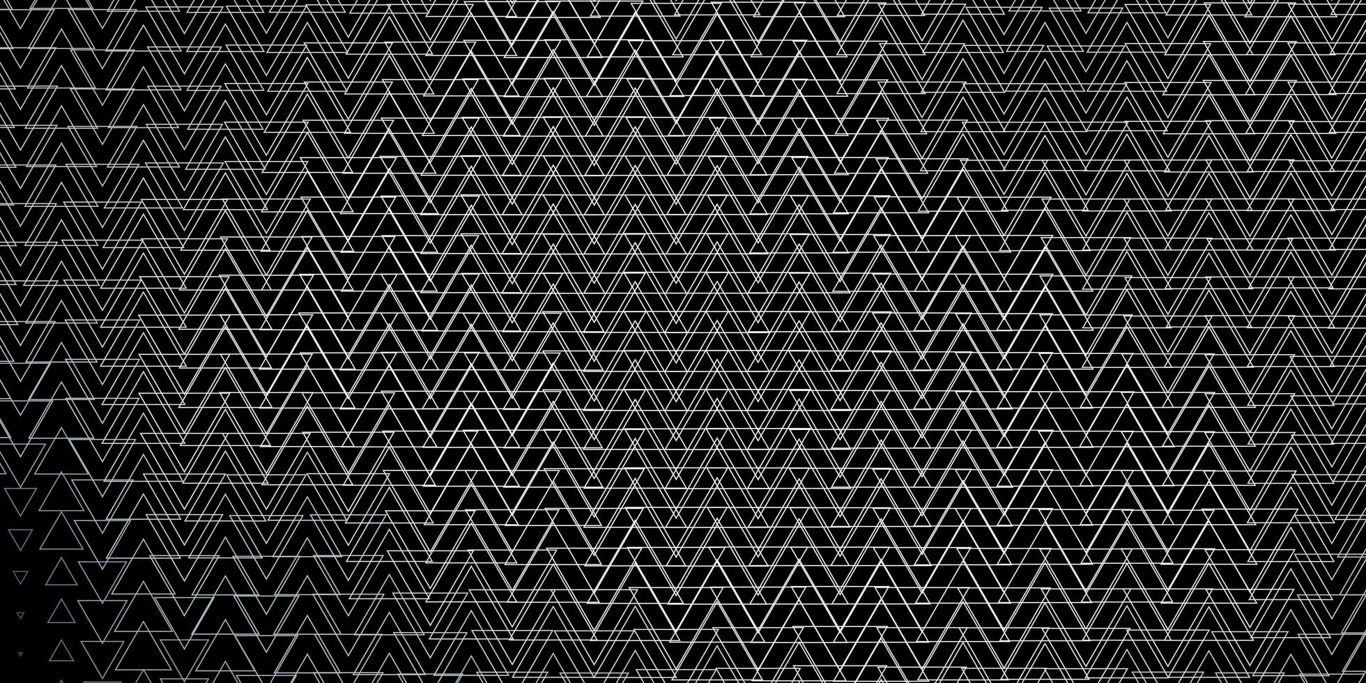 Dark Gray vector template with lines, triangles.