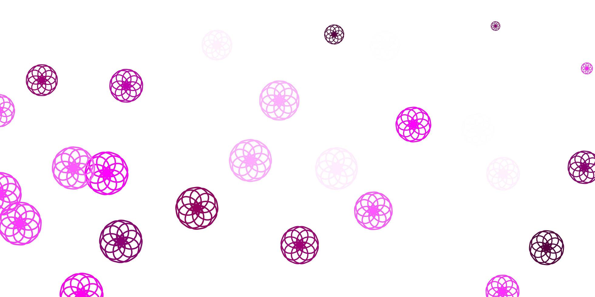 Light Pink vector template with circles.