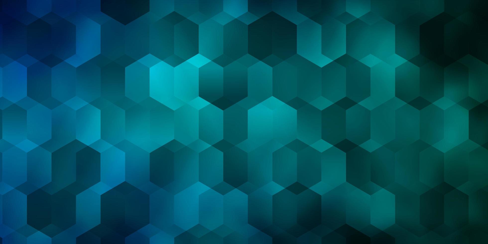 Light Blue, Green vector layout with hexagonal shapes.