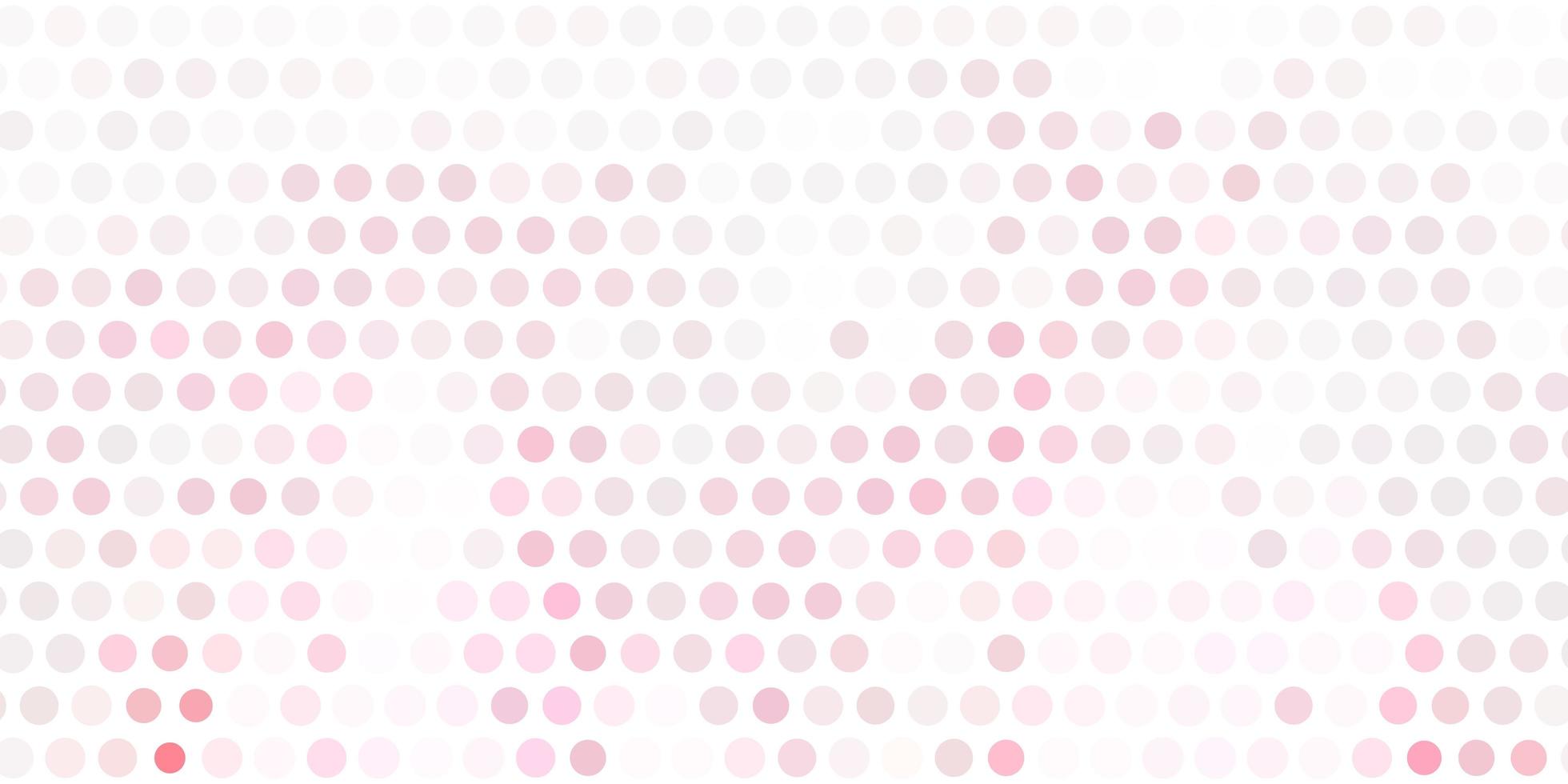 Light red vector template with circles.