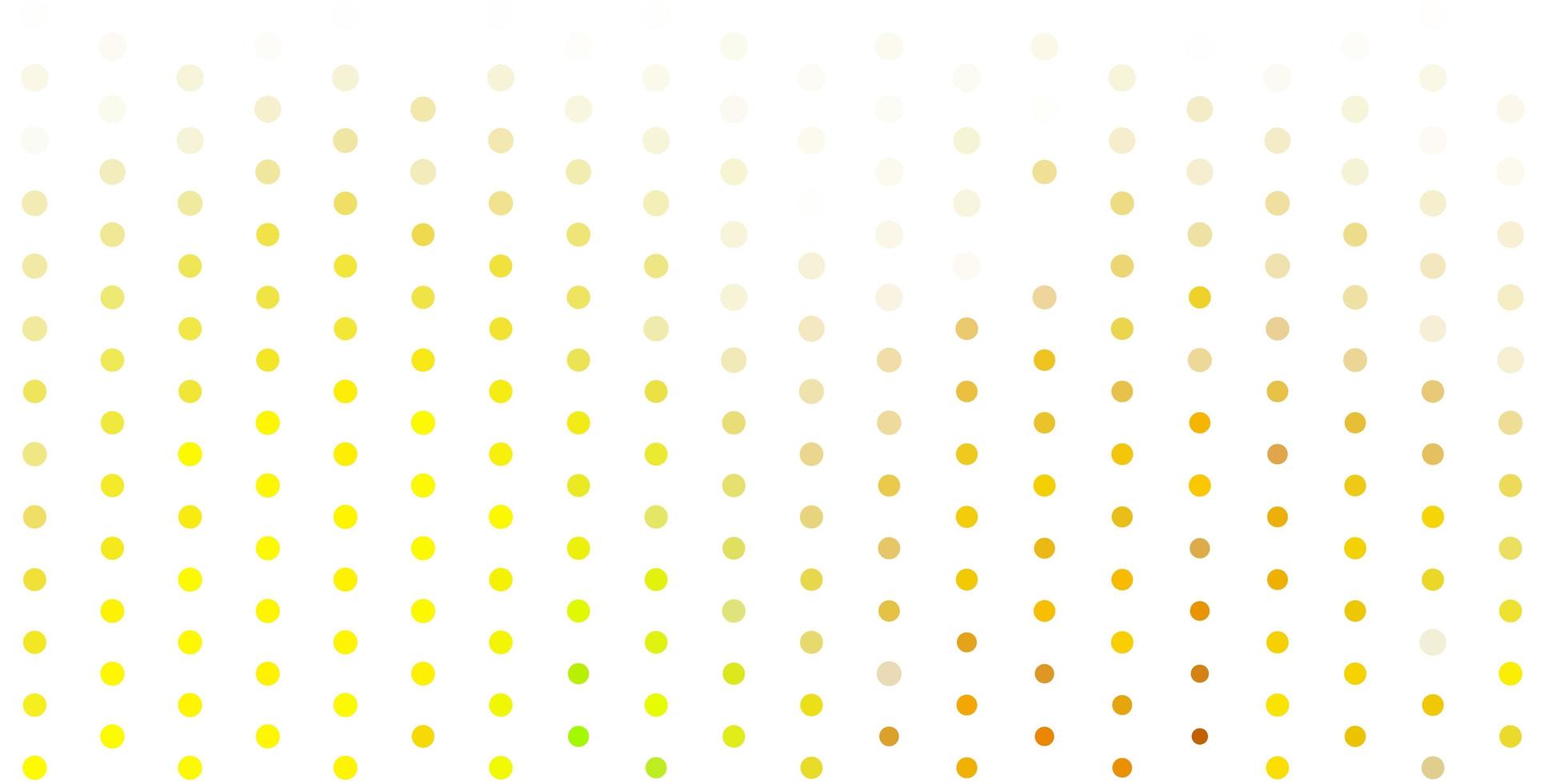 Light green, yellow vector texture with disks.