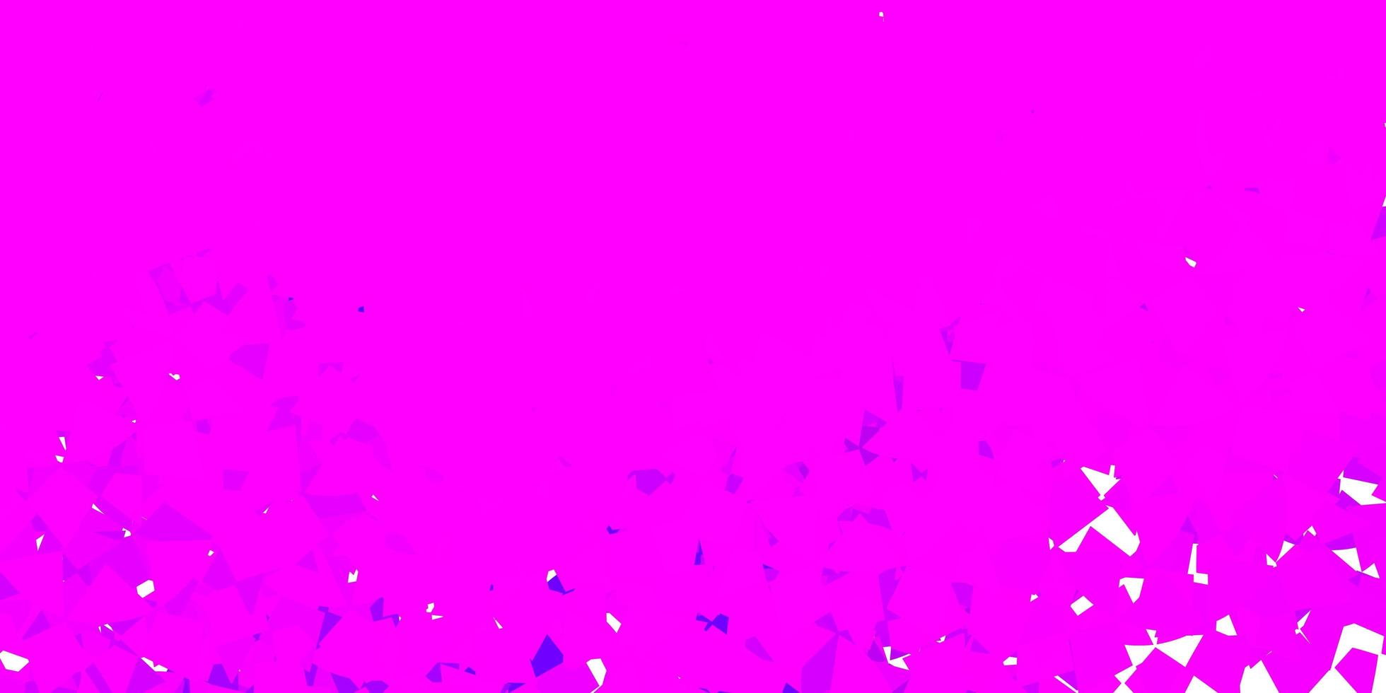 Light purple, pink vector template with triangle shapes.