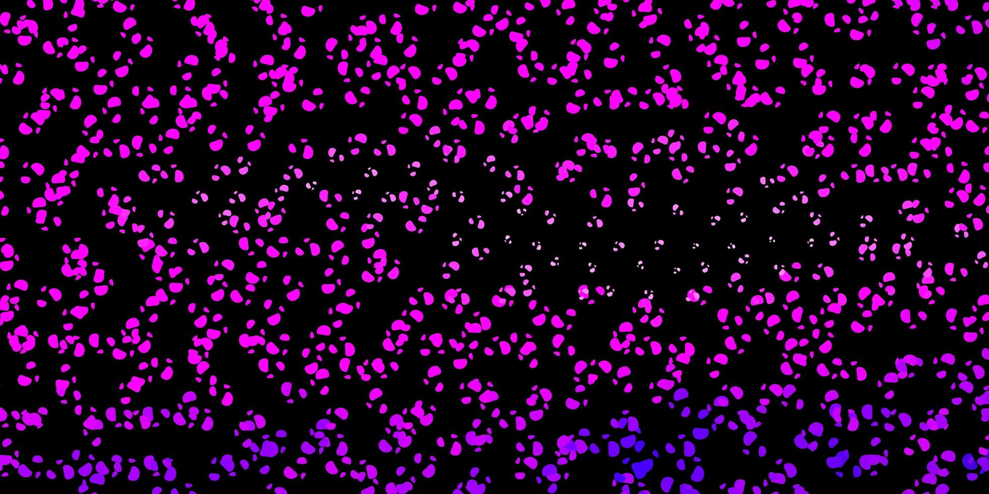 Dark purple vector background with random forms.