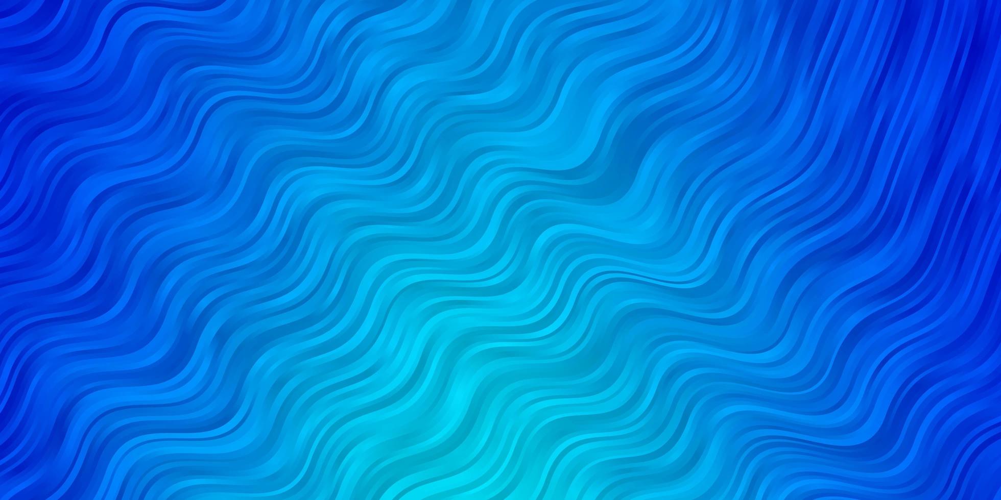 Fondo de vector azul claro con curvas.