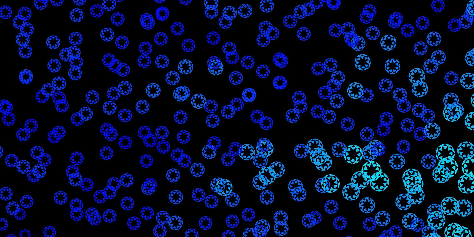 Dark blue vector pattern with spheres.