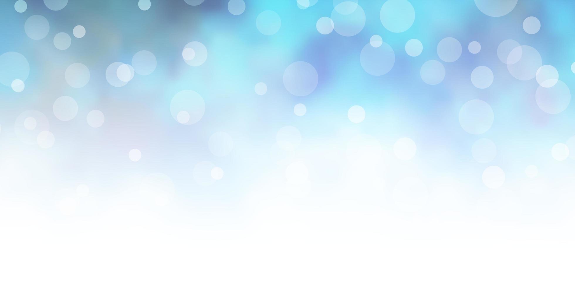 Light BLUE vector background with circles.