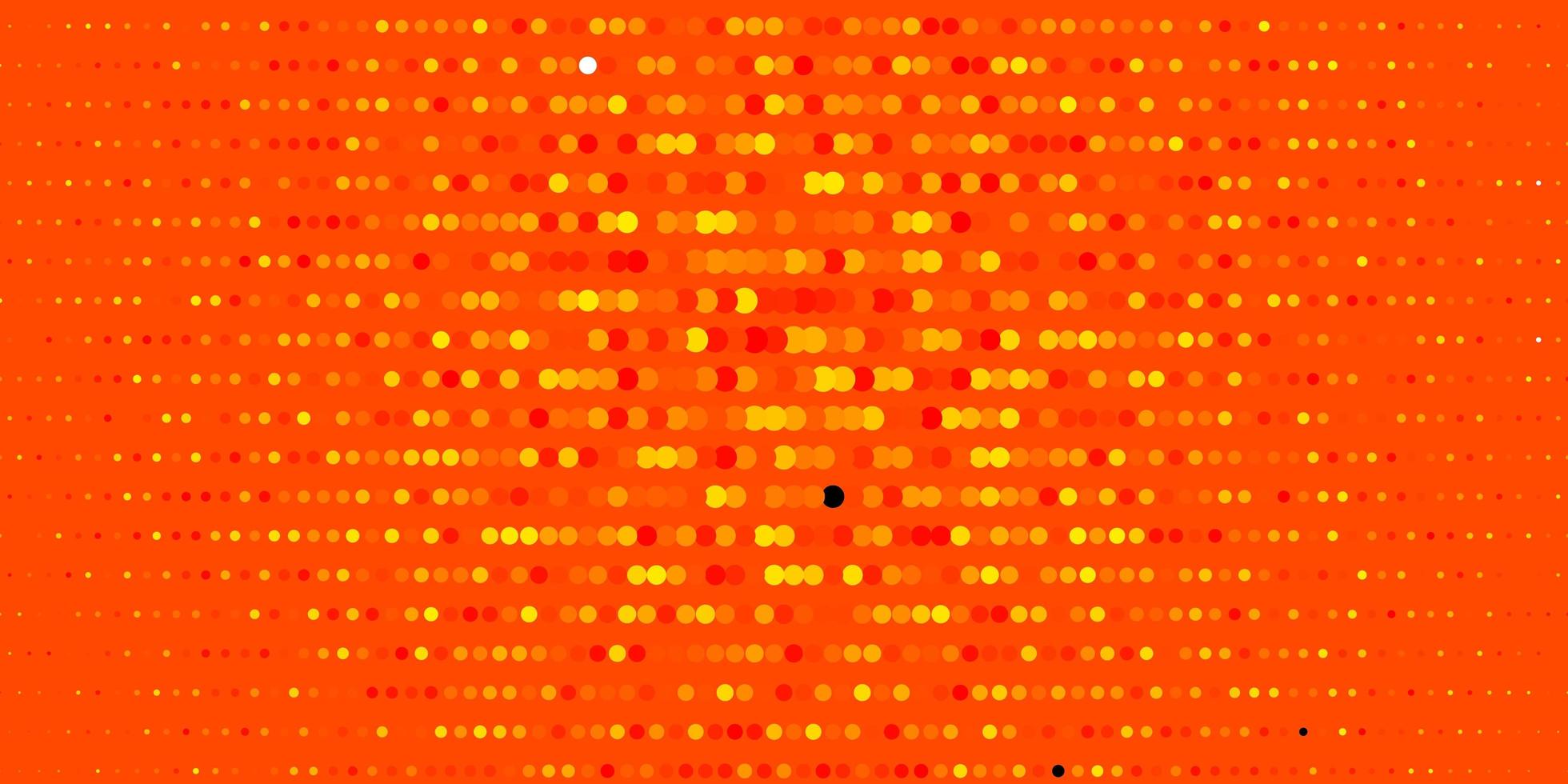 Dark Red, Yellow vector texture with disks.