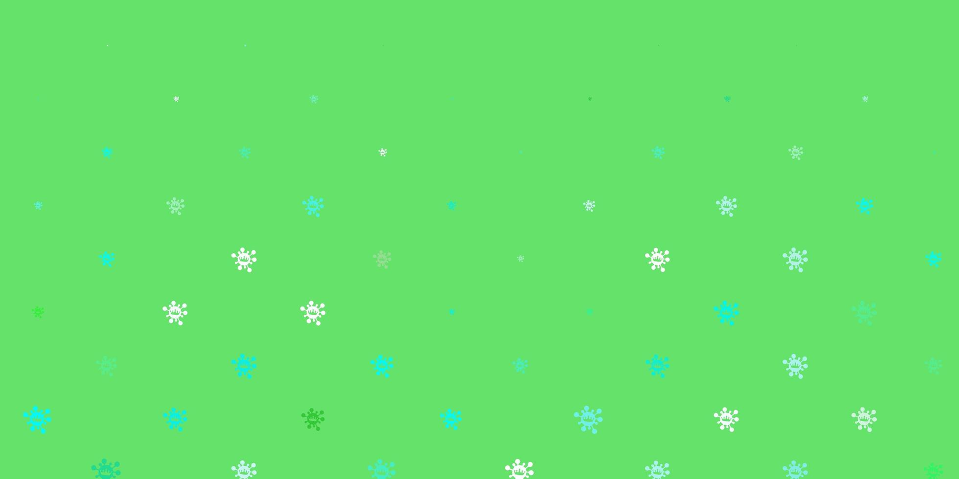 Light green vector texture with disease symbols.