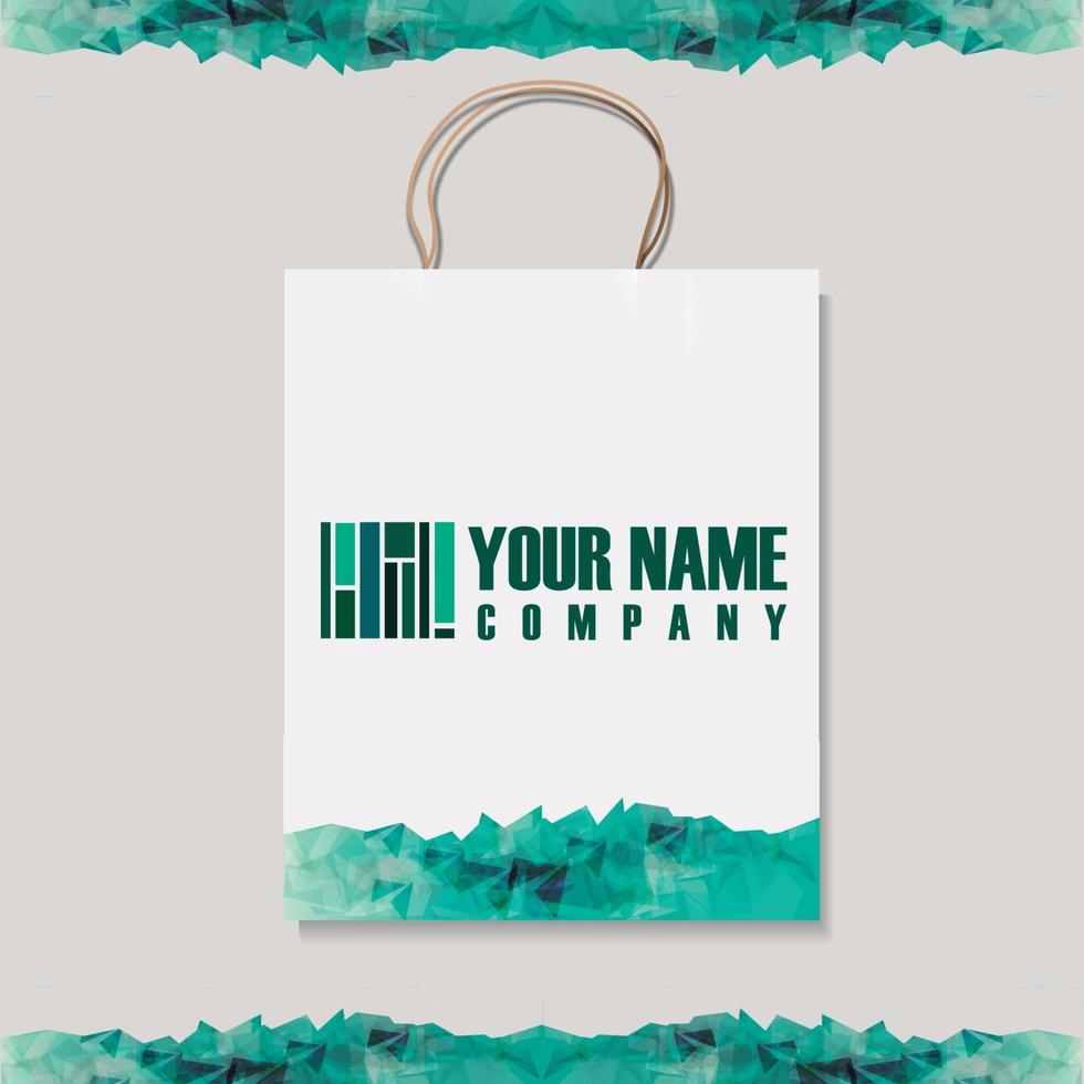 bolsa de identidad corporativa vector