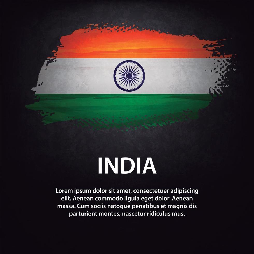 India flag brush vector