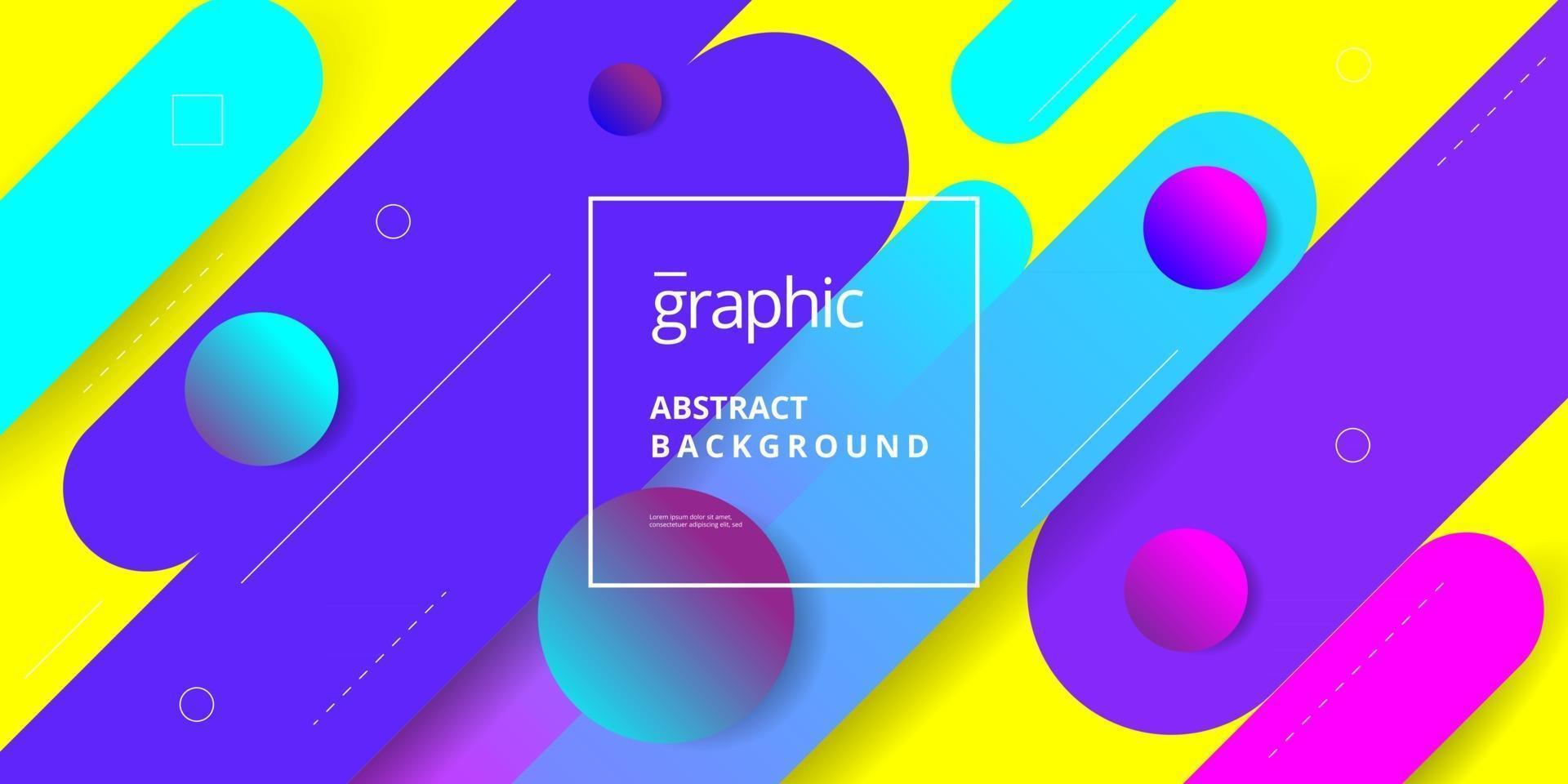 Geometric Shape Composition Background Design vector