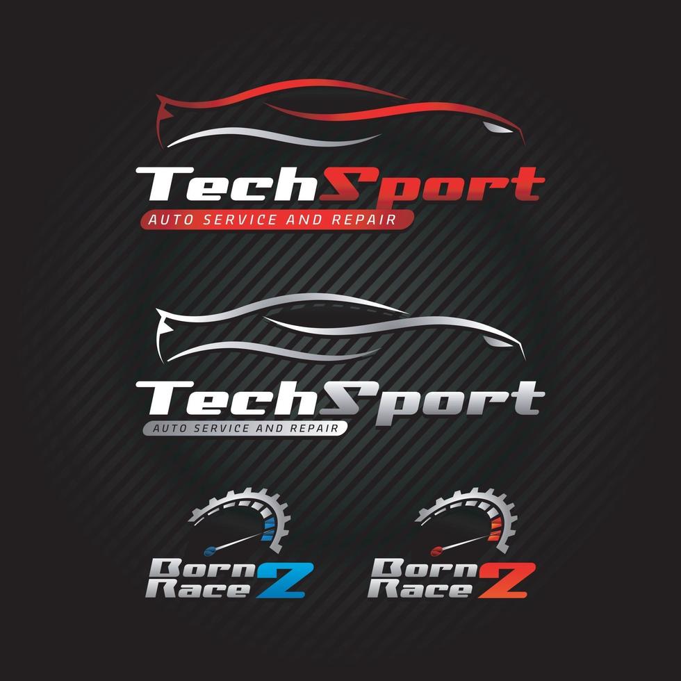 Automotive Car Logo Business Set vector