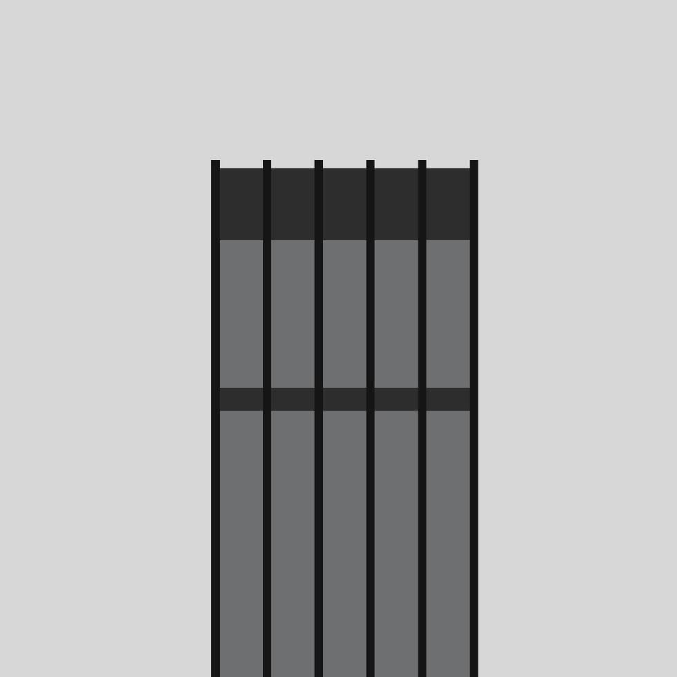 High rise skyscraper building simplicity outline style. vector