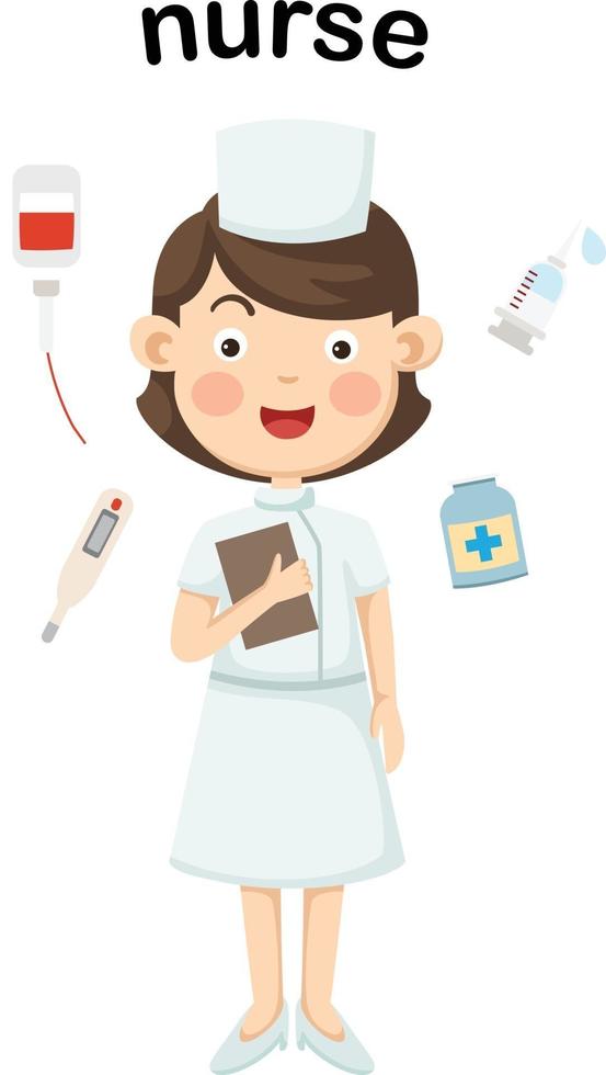 Profession nurse vector
