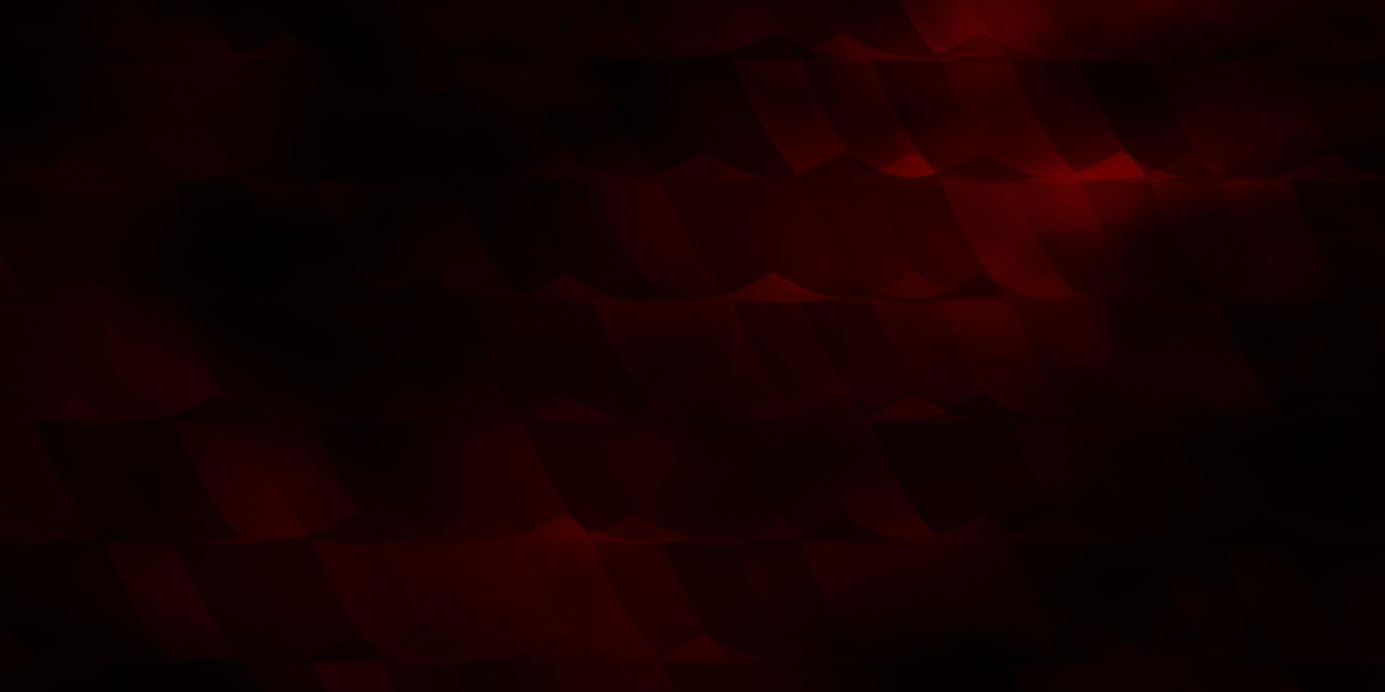 Dark Red vector background with hexagons.