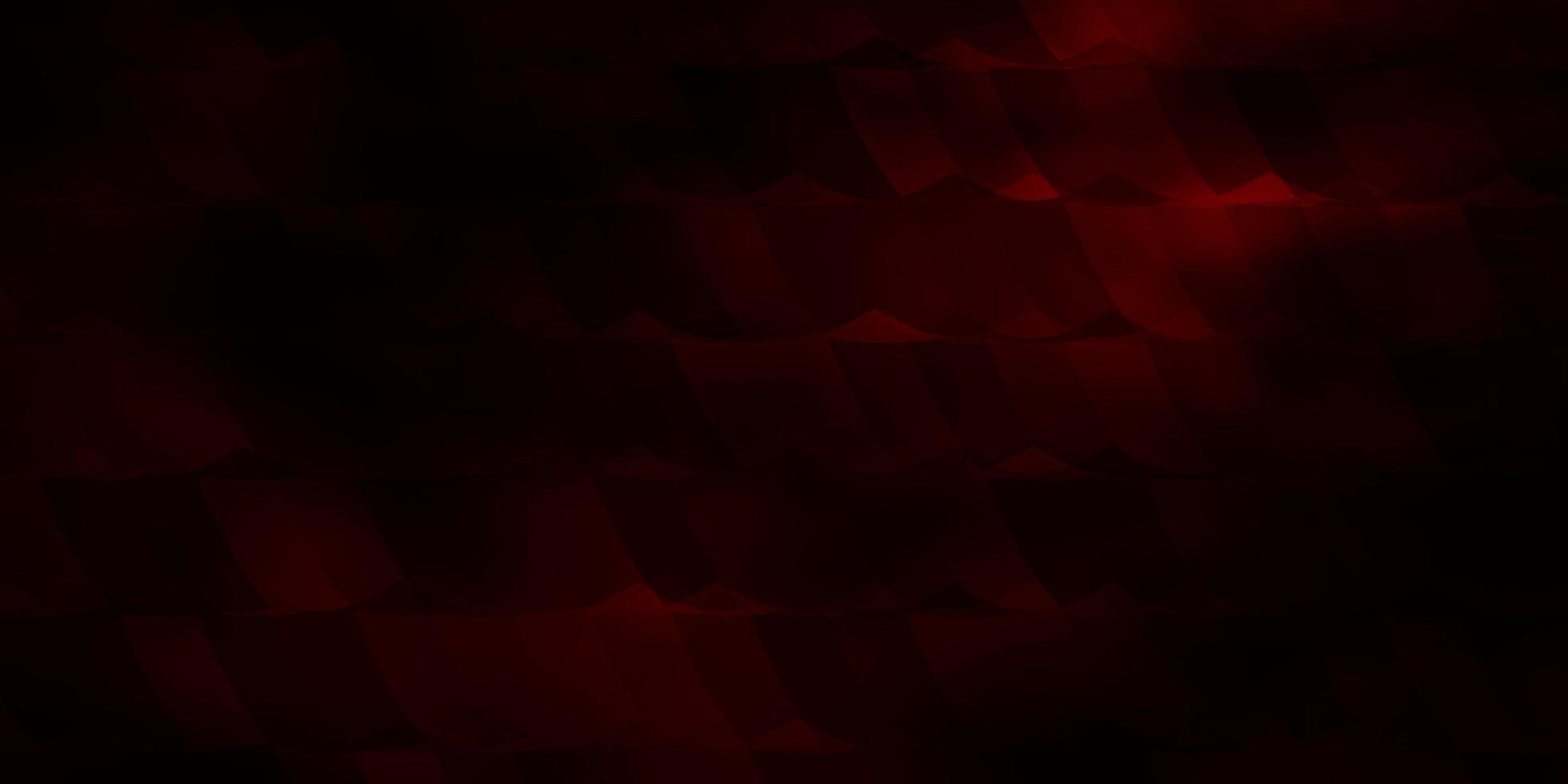 Fondo de vector rojo oscuro con hexágonos.