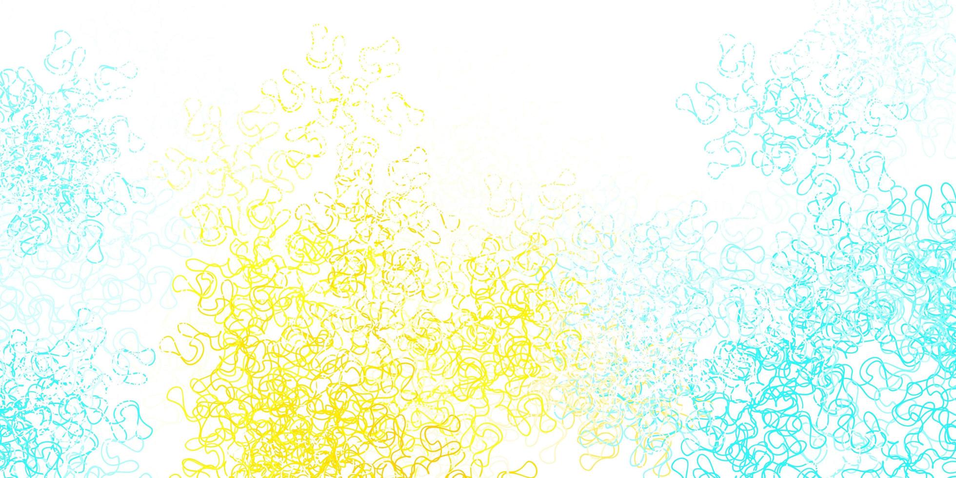Light blue, yellow vector texture with circular arc.