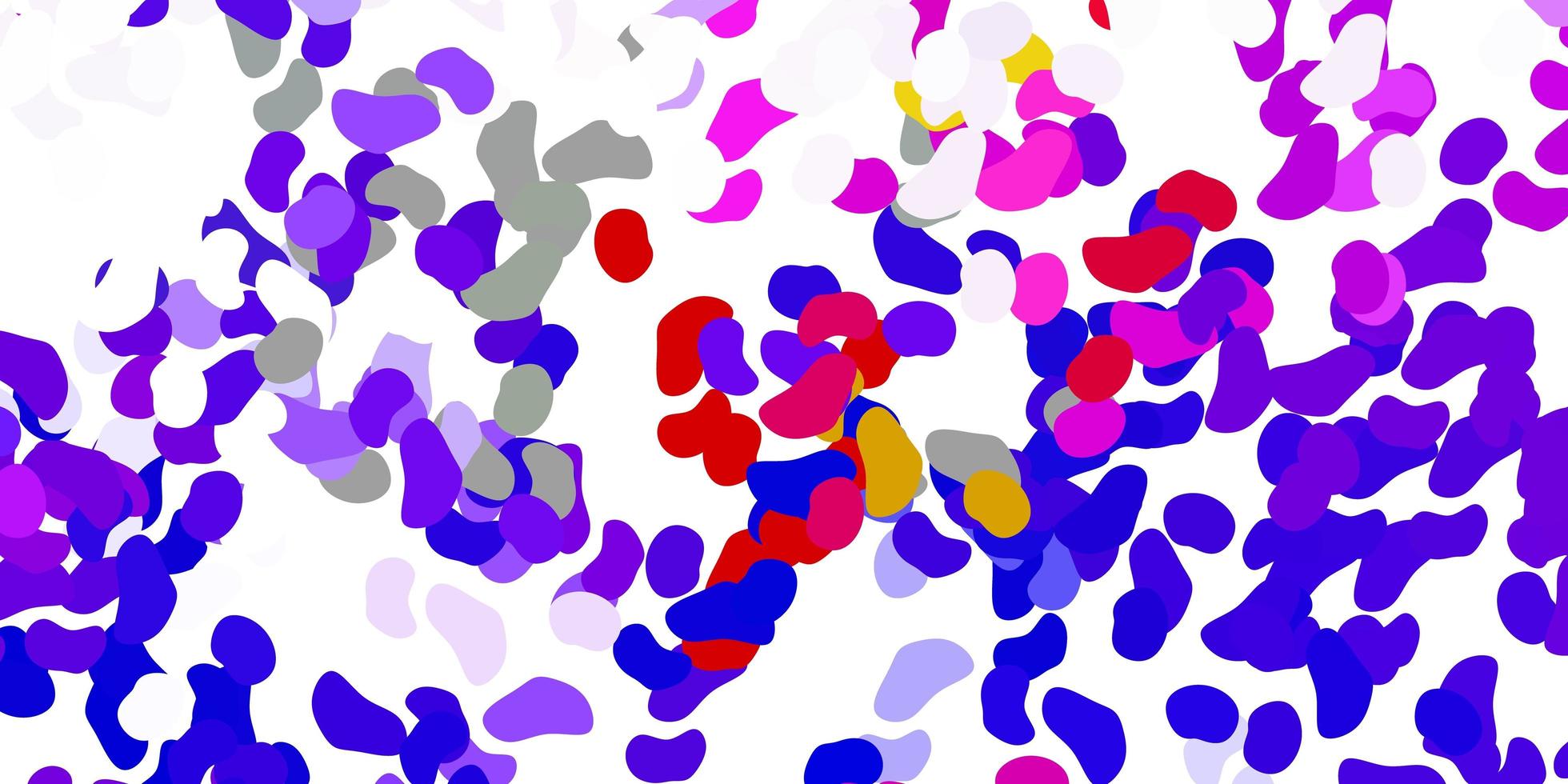Light blue, red vector backdrop with chaotic shapes.
