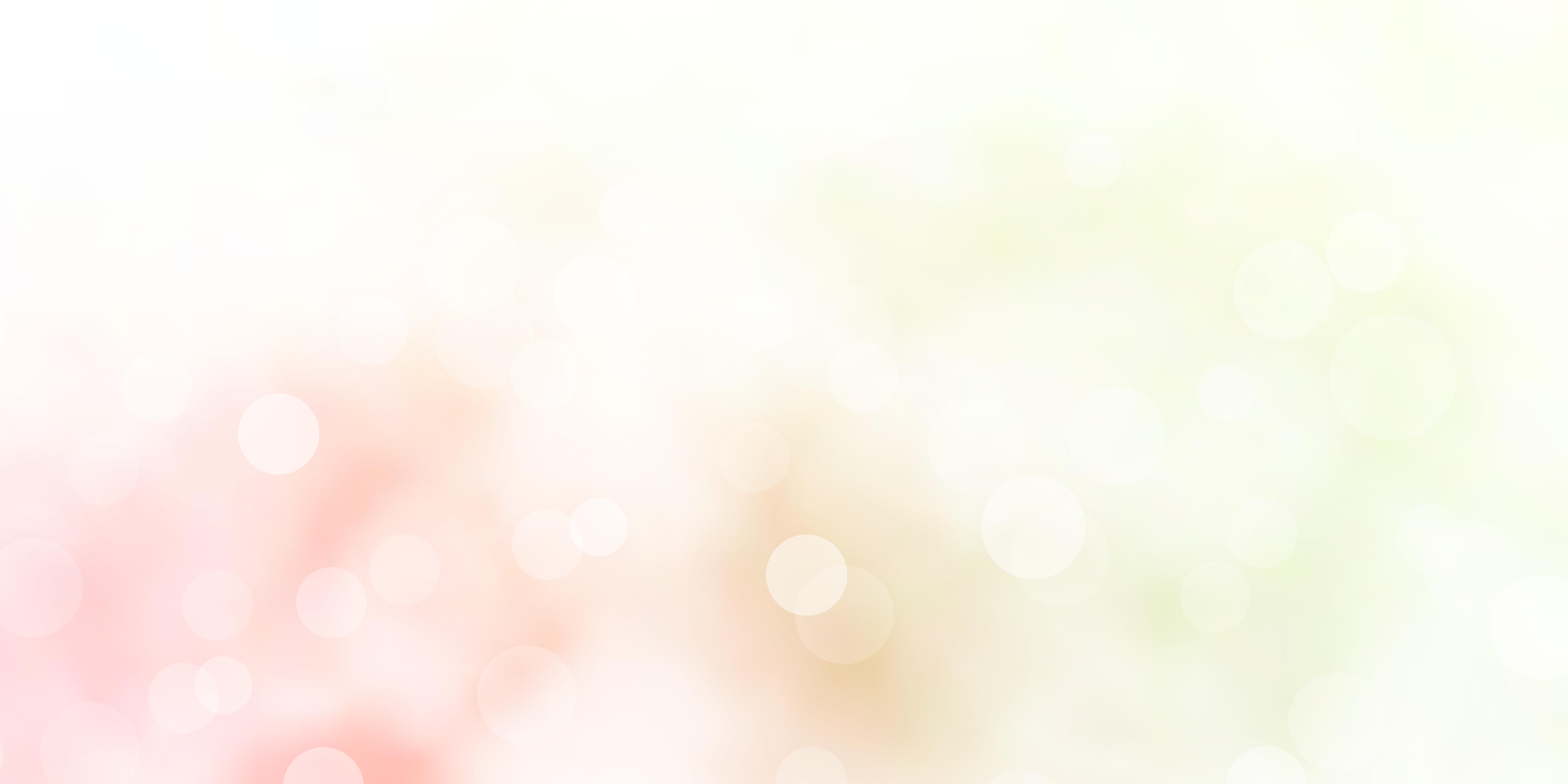 Light Pink, Green vector background with bubbles. 2895872 Vector Art at