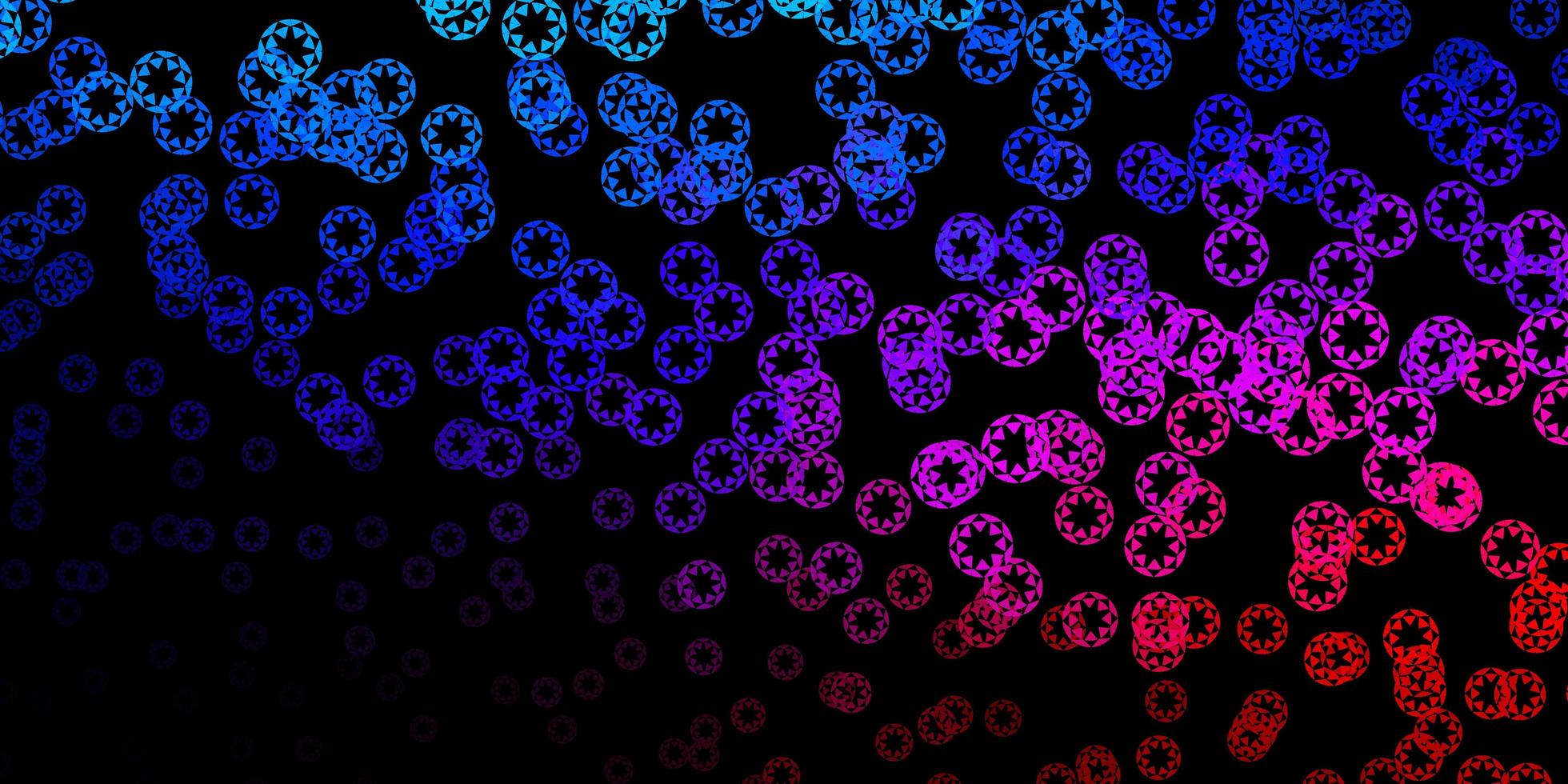 patrón de vector azul oscuro, rojo con esferas.
