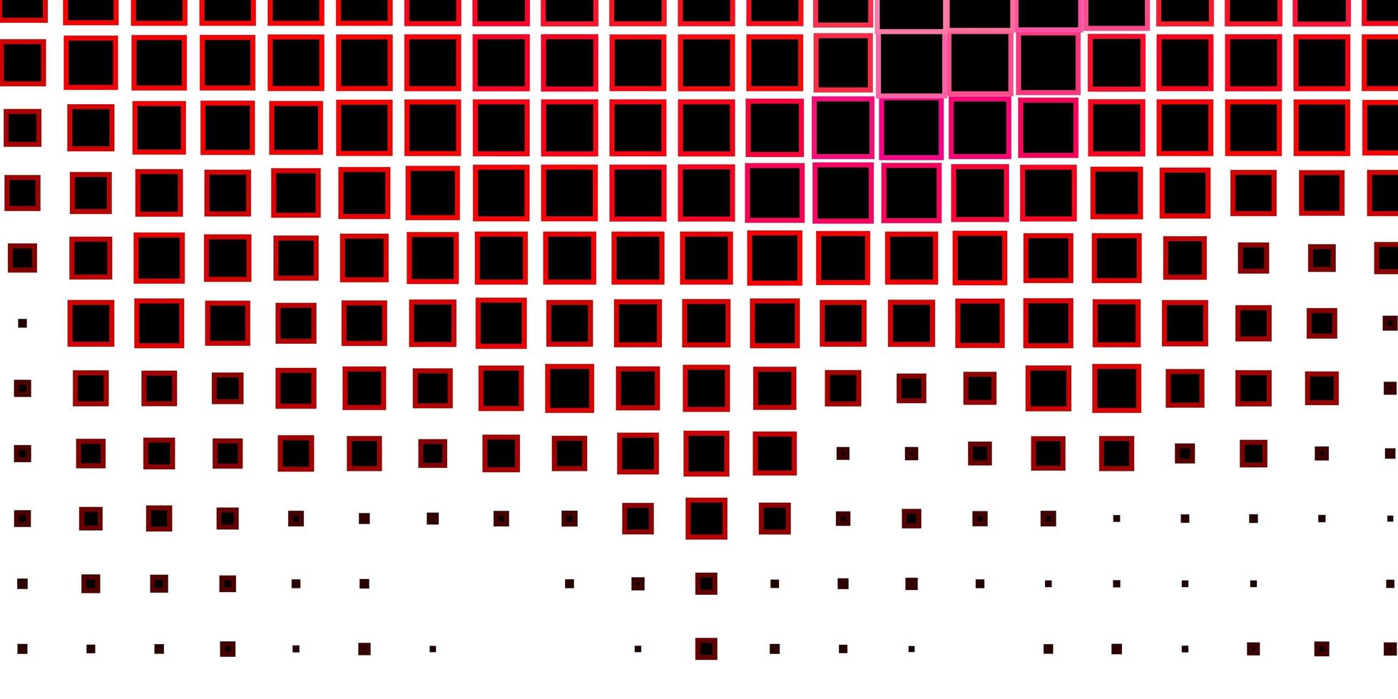 patrón de vector rosa claro, rojo en estilo cuadrado.