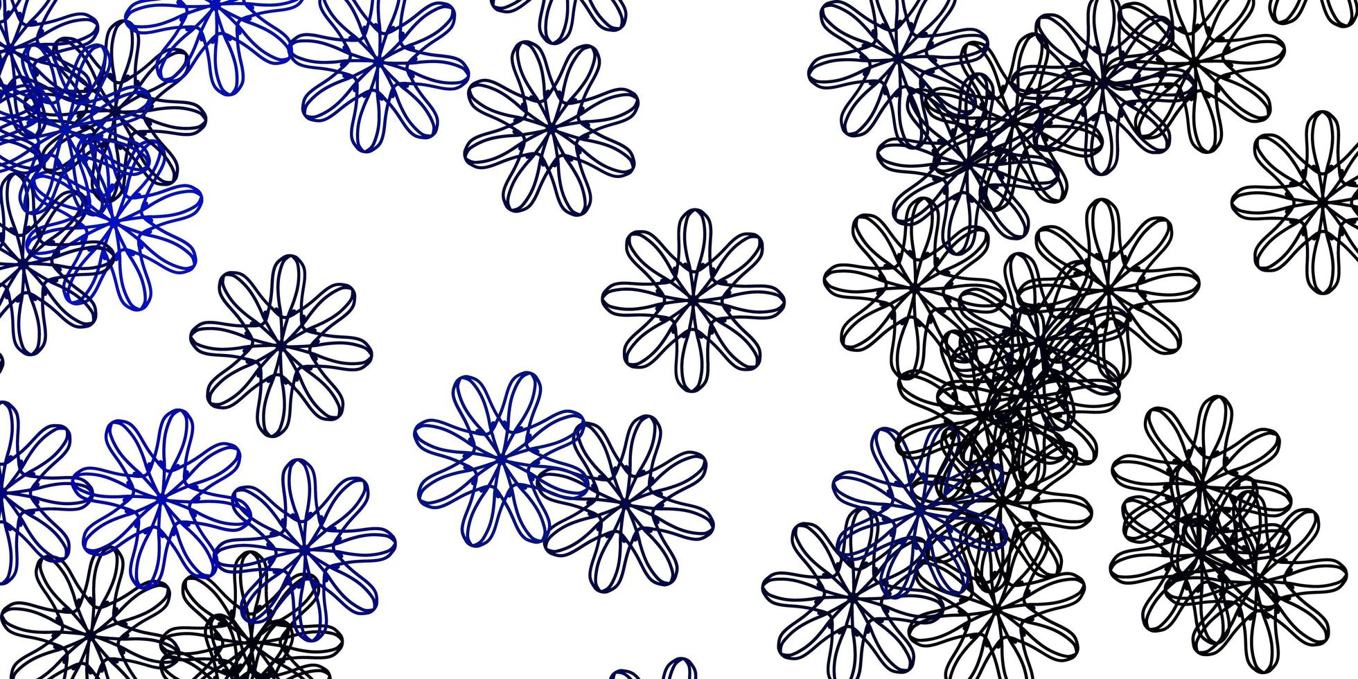 Light BLUE vector natural backdrop with flowers.