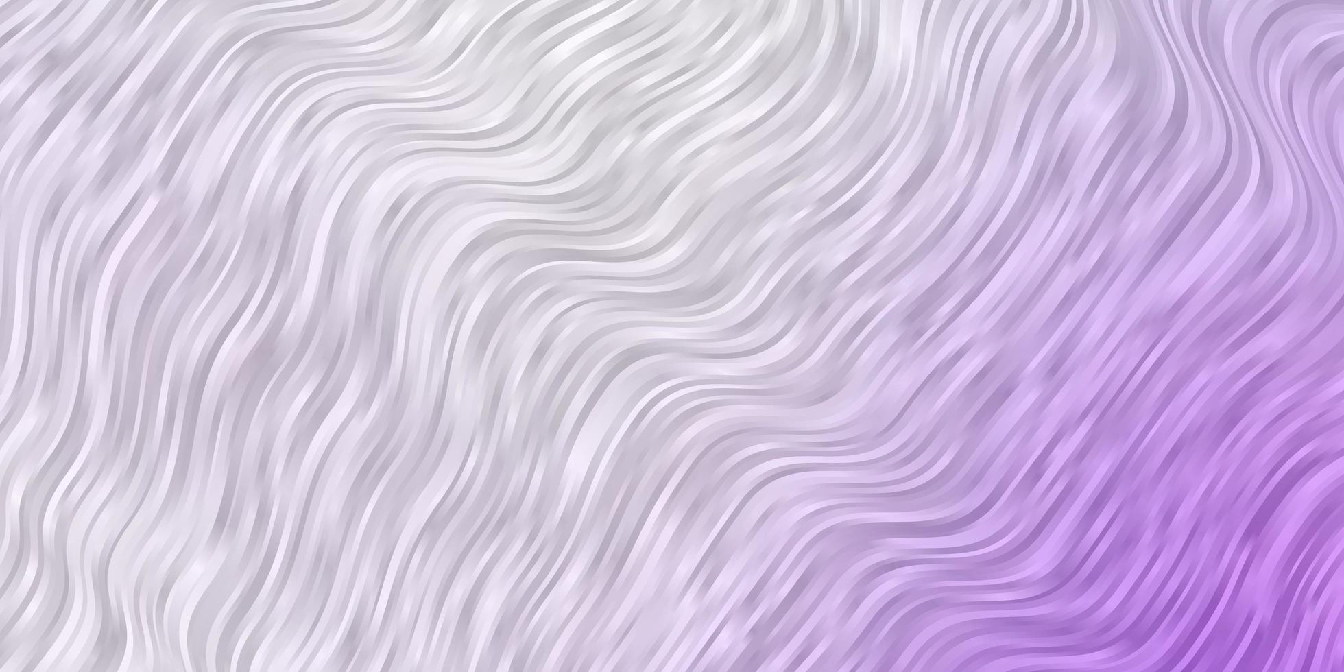 Light Purple vector background with bent lines.