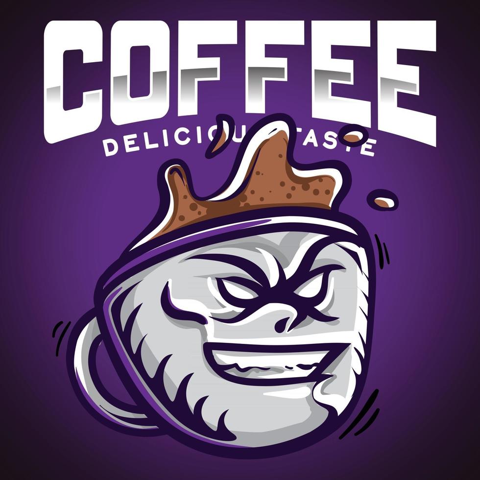 ilustración de logotipo de bebida de café vector