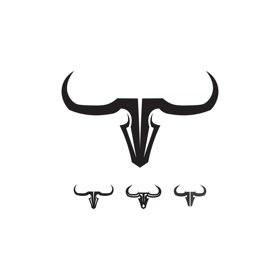 toro cabeza de búfalo vaca animal mascota diseño de logotipo vector para deporte cuerno búfalo animal mamíferos cabeza logo salvaje matador