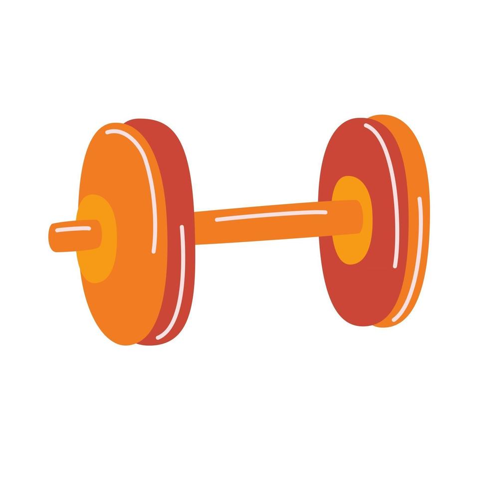 Dumbbells for fitness. Bodybuilding sport business splash effect concept. Gym equipment. Sport training. Vector cartoon illustration isolated on a white background.