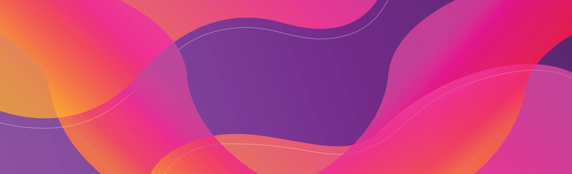 Fondo brillante abstracto, líneas onduladas multicolores - vector