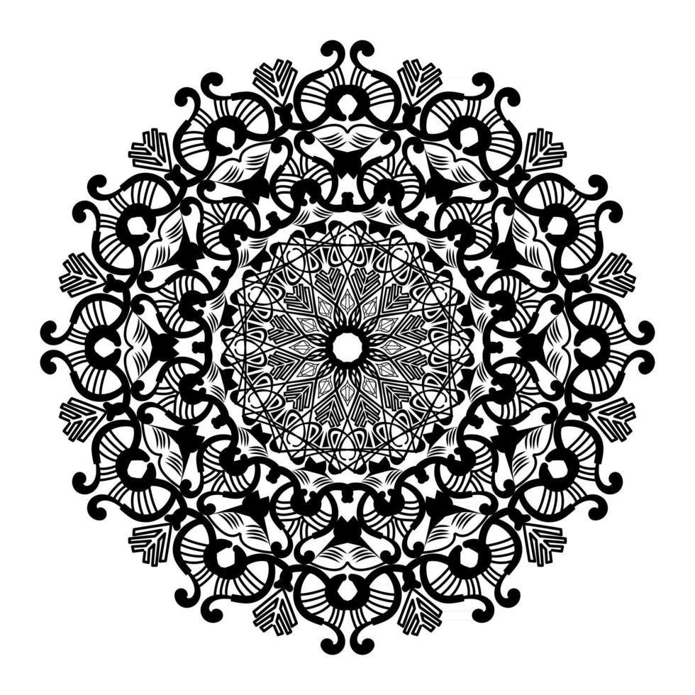 flourish ornament mandala design abstract element for Islamic background vector