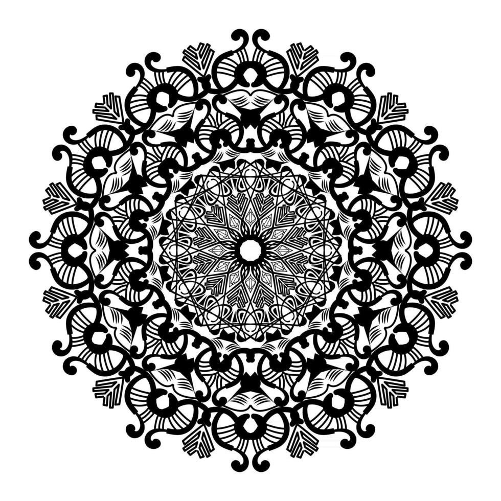 flourish ornament mandala design abstract element for Islamic background vector