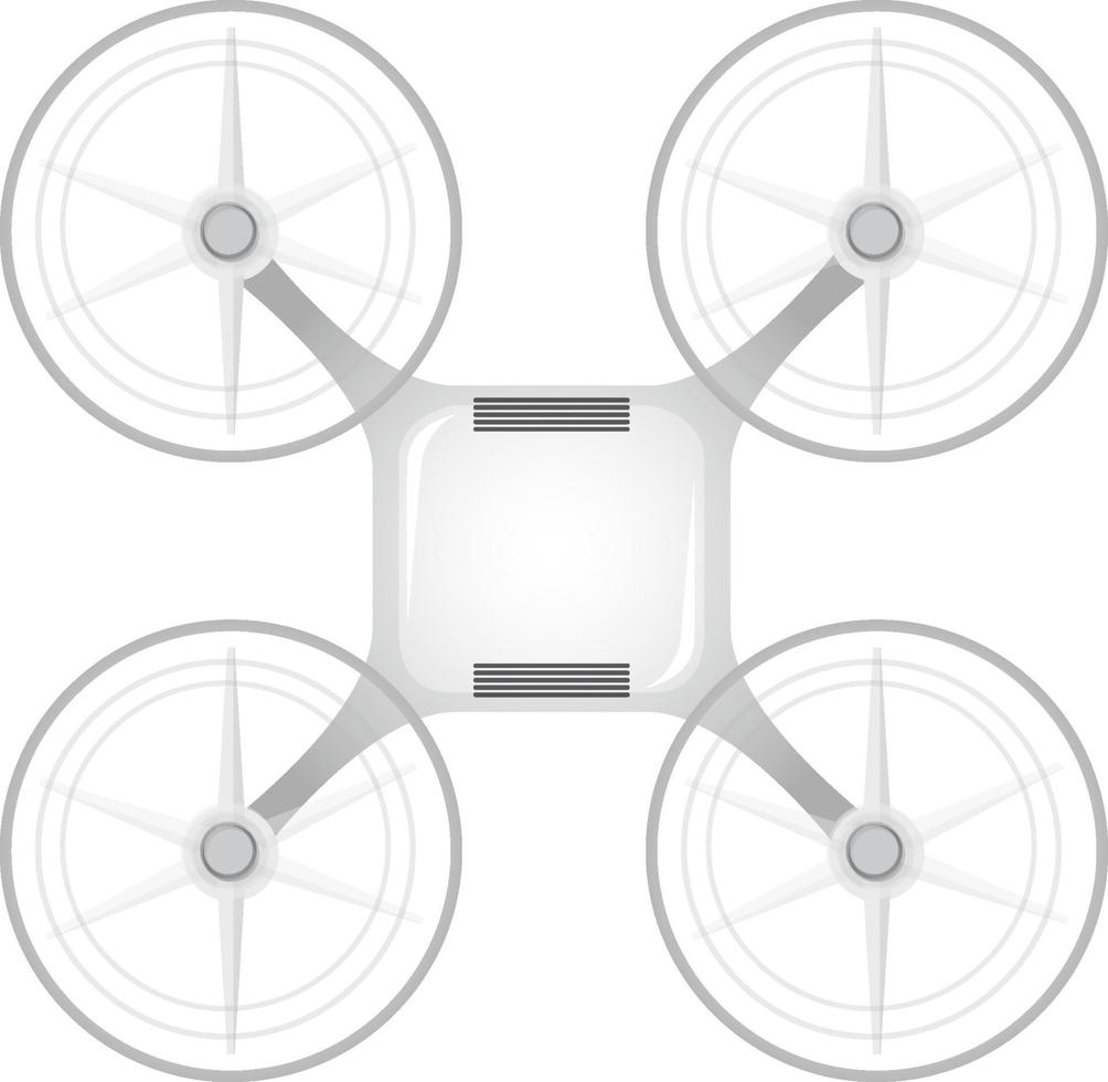 Aerial drone camera on white background vector