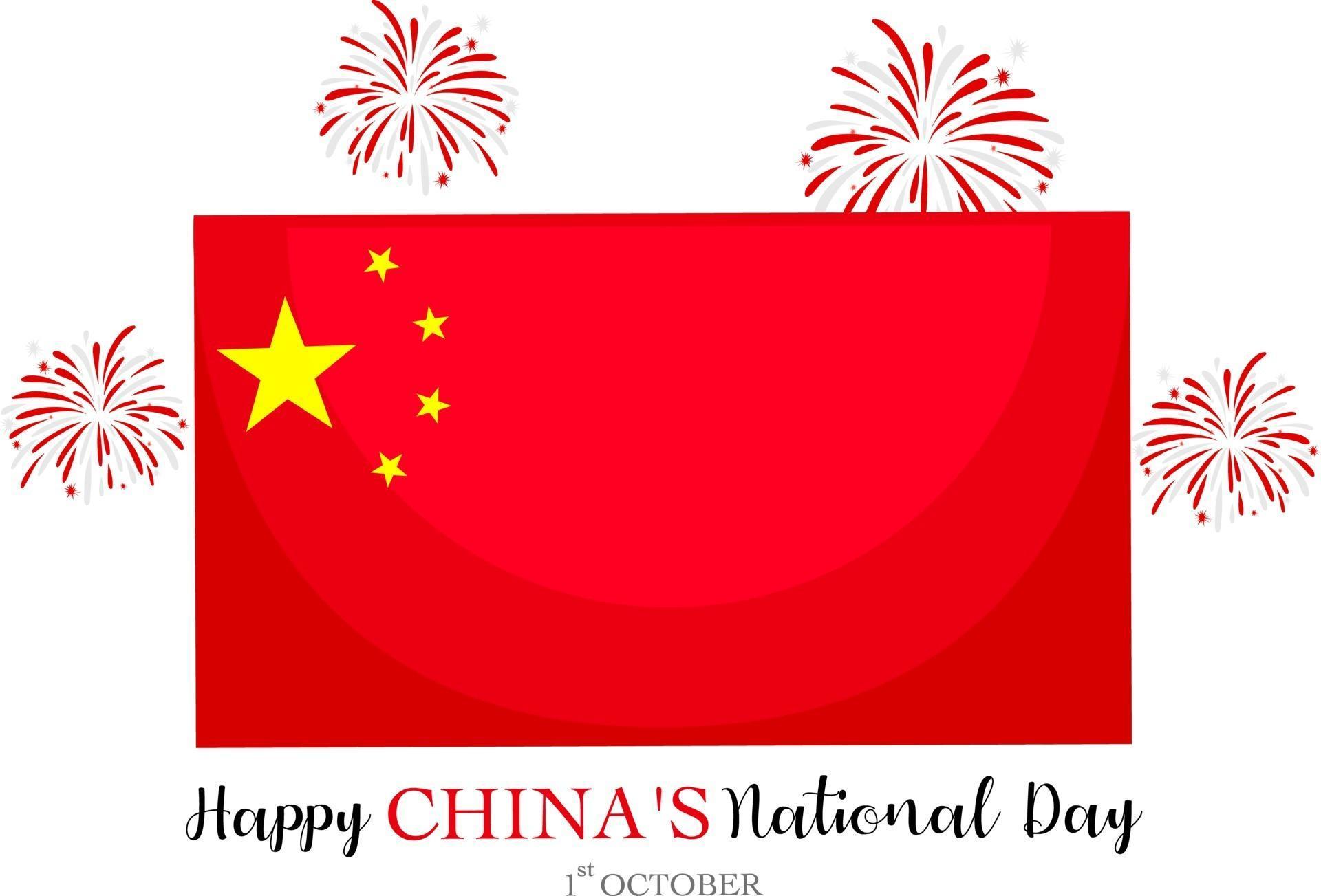 Happy China's National Day banner with flag of China 2896170 Vector Art
