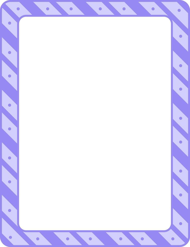 Plantilla de banner de marco de rayas diagonales vacías vector