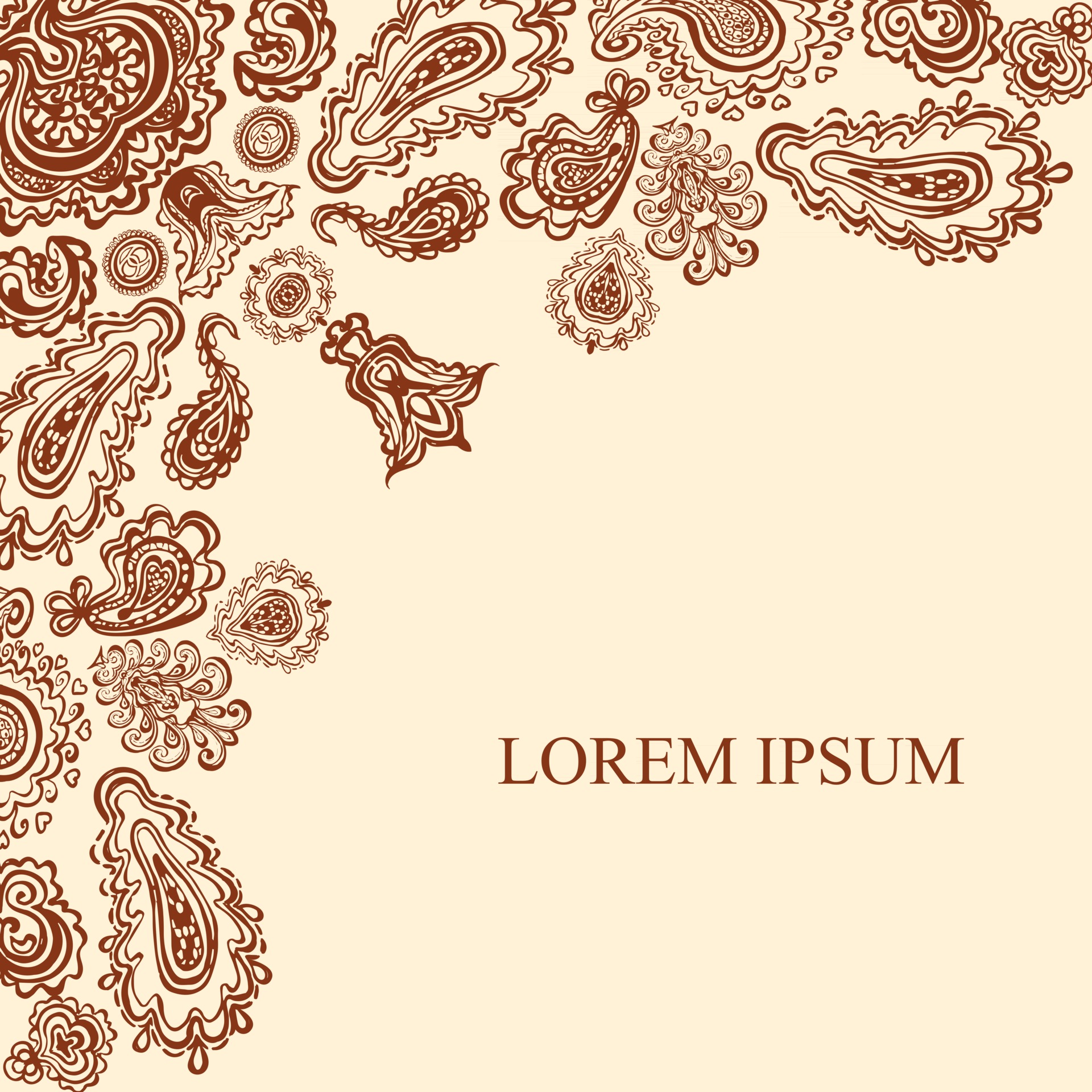 Henna Mehndi Card Template. Mehndi invitation design. Vector Henna Mehndi Card Template. Mehndi invitation design. Vector