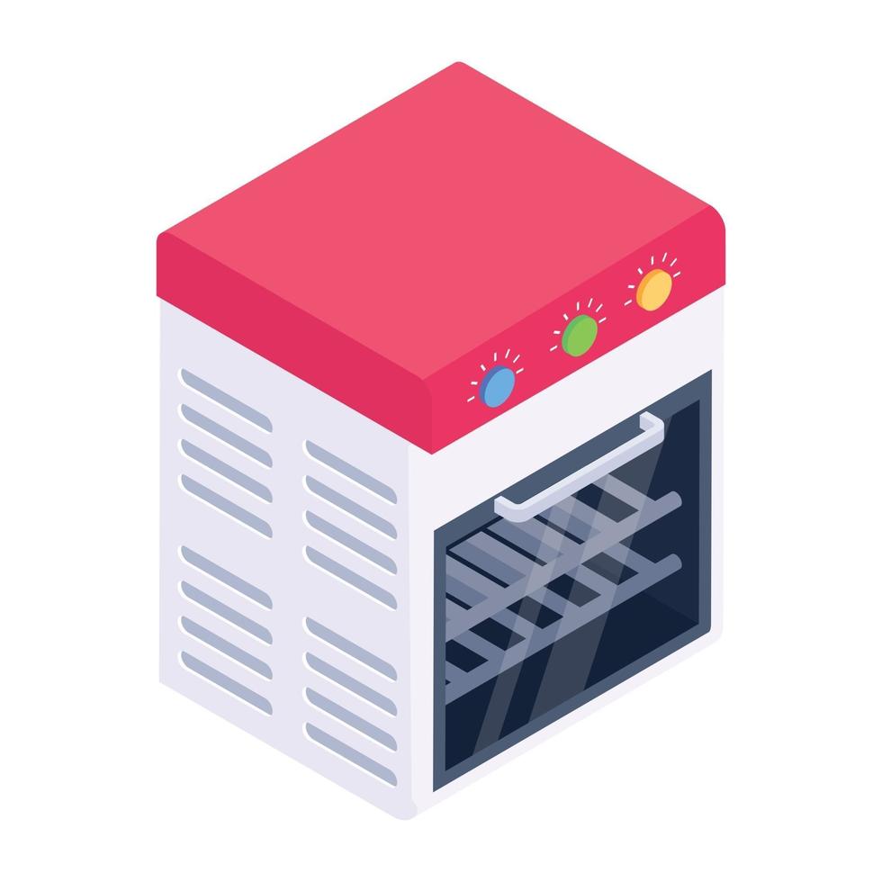 Modern Baking Oven vector