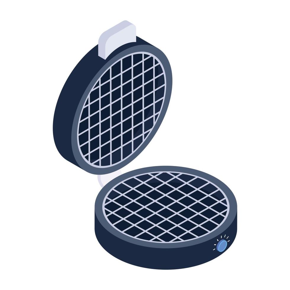 Waffle Maker Machine vector